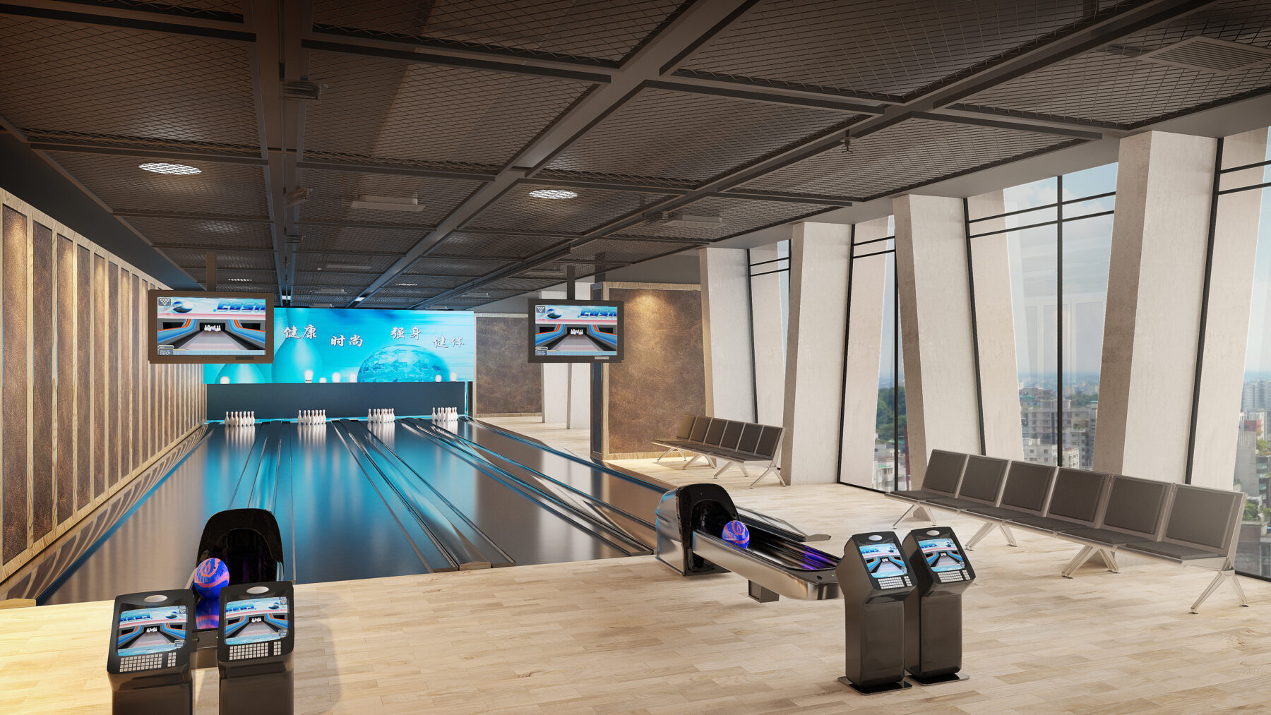 INDOOR GAMES-BOWLING